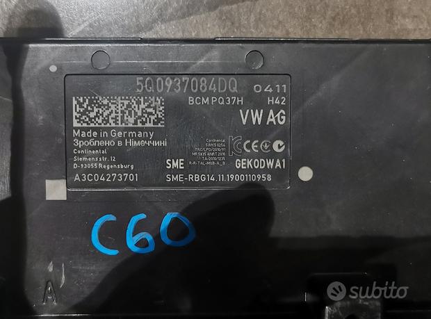 5Q0937084DQ CERNTRALINA BCM AUDI e VW