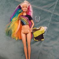 Barbie capelli arcobaleno originale 