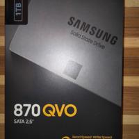 SSD SATA 2,5" 1TB 
Samsung 870 QVO Sigillato 