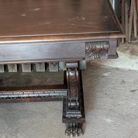 Tavolo e 6 sedie barocco piemontese 