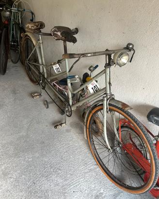 Bicicletta tandem epoca freni bacchetta