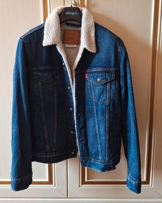 levis giacca sherpa jeans donna