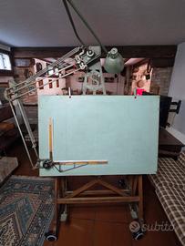 tecnigrafo d'antiquariato in legno, metà del '900