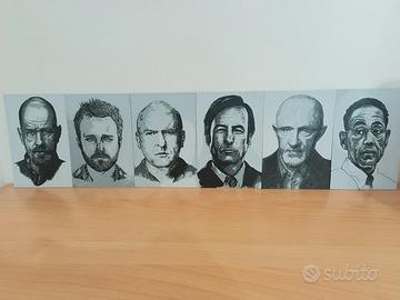 Quadretti personaggi di Breaking Bad