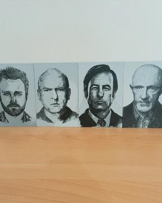 Quadretti personaggi di Breaking Bad