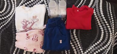 Abbigliamento bimba autunno/inverno 3/6/9 mesi set