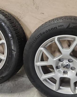 KIT CERCHI IN LEGA E GOMME JEEP 215/60/17