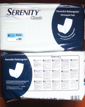 SERENITY pannolIni rettangolari anziani 30 pezzi