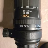 Obiettivo Sigma 170-500 APO 5-6.3 x nikon