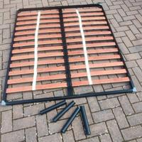 Rete letto matrimoniale doghe in legno