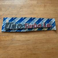 Scritta UNO TURBO i.e nuova originale