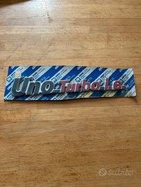 Scritta UNO TURBO i.e nuova originale