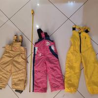 TUTE DA NEVE PER BAMBINO 2-3 ANNI DI VARI COLORI