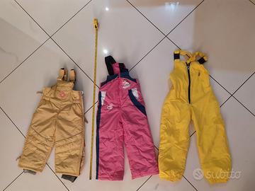 TUTE DA NEVE PER BAMBINO 2-3 ANNI DI VARI COLORI