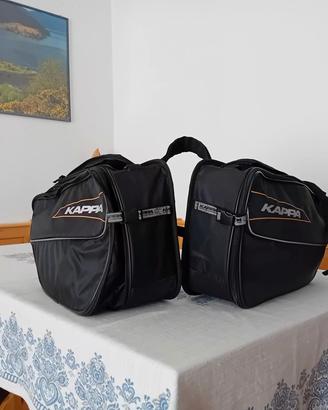 Coppia Borse Moto Laterali in Tessuto Kappa LH202