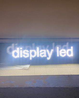 Insegna luminosa Display led bianchi 200 x 40