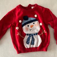 Maglione natalizio Blukids 9-12 mesi, 74 cm