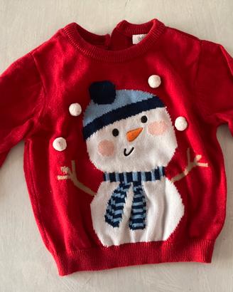 Maglione natalizio Blukids 9-12 mesi, 74 cm
