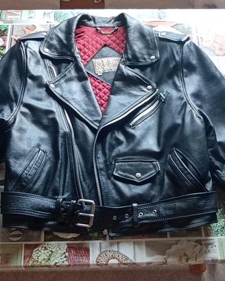 Chiodo giubbotto in pelle Made in Italy