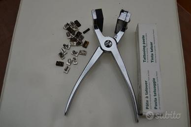 Pinza per tatuaggi con 20 numeri da 7 mm