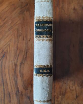 Libro antico Sacre Cerimonie della Messa del 1844