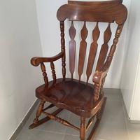 Sedia a dondolo vintage