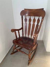 Sedia a dondolo vintage