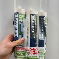 Cartucce Silicone Multiuso x3 + Pistola