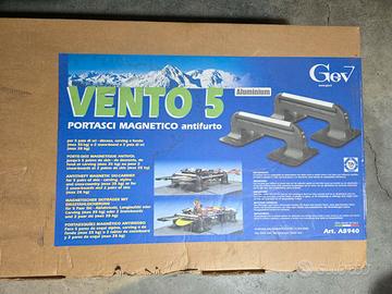 Portasci snowboard magnetico gev vento 5