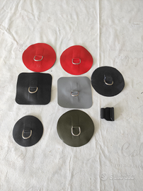 Tamponi gommoni, ganci, parabrezza