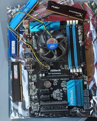 MB RAM DDR CPU i7 con ventola scheda madre