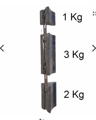 Modular V -Weight  peso 6 kg a V per bibombola