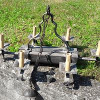 Lampadario in Ferro Battuto 6 Punti Luce Vintage