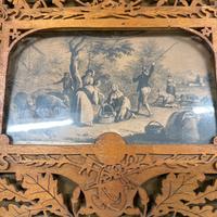 Cornice traforata Liberty con stampa antica – ‘900