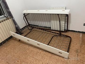 Reti per letto singolo con rotelle