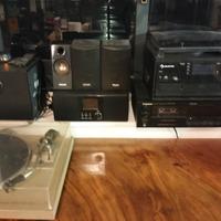 audio vintage, diffusori,lettore cassette