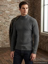 Maglia collo alto ralph lauren rrl grigia