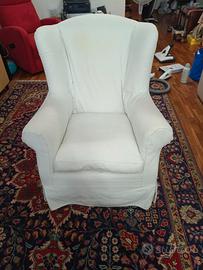 Poltrona color bianco