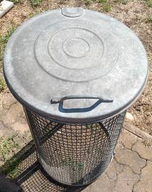 TRESPOLO IMMONDIZIA ZINCATO 