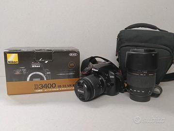 Nikon D3400 con 18-55 VR + Tamron 70-300 