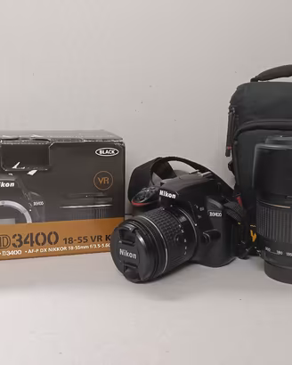 Nikon D3400 con 18-55 VR + Tamron 70-300 
