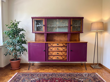 Credenza vintage a due corpi (anni '50/'60)