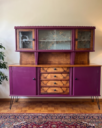 Credenza vintage a due corpi (anni '50/'60)