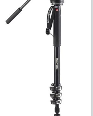 Monopiede Manfrotto con testa