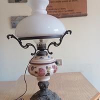 abat jour in ceramica e ferro battuto 