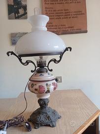 abat jour in ceramica e ferro battuto 