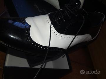 scarpe cerimonia bicolore 