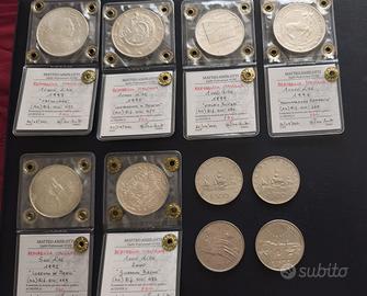 REP. ITALIANA,10 MONETE AG 835/154 grCOMMEMORATIVE