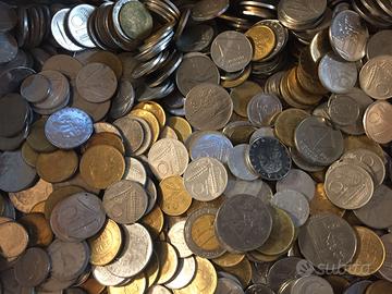 LOTTO 7 KG CHILOGRAMMO MONETE REPUBBLICA ITALIANA