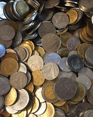 LOTTO 7 KG CHILOGRAMMO MONETE REPUBBLICA ITALIANA